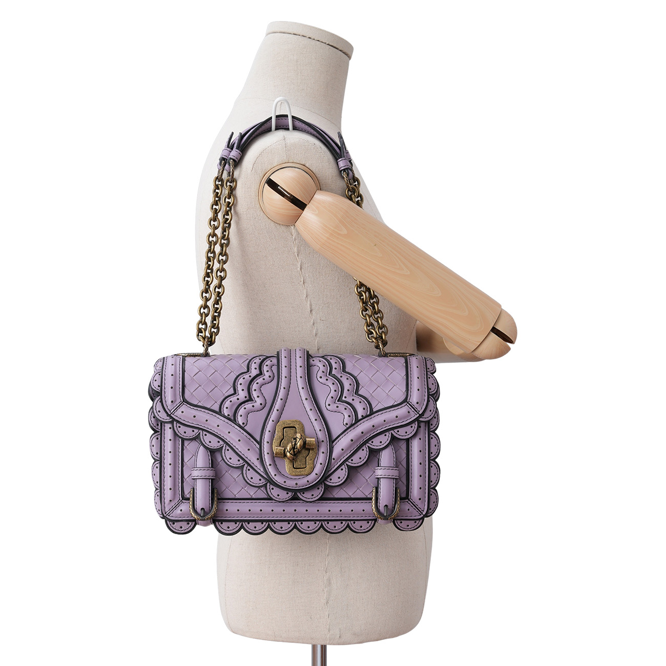 BOTTEGA VENETA(USED)보테가베네타 시티 놋 체인 숄더백